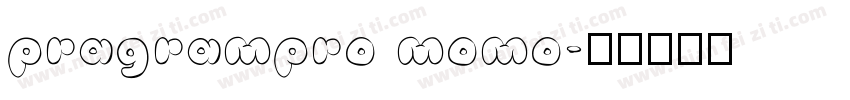 pragrampro momo字体转换